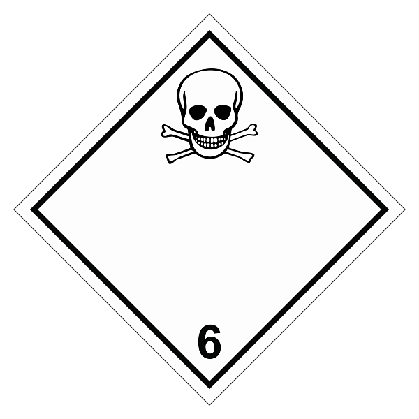 Знак опасности. Класс 6.1. Токсичные вещества в Дорожной инфраструктуре