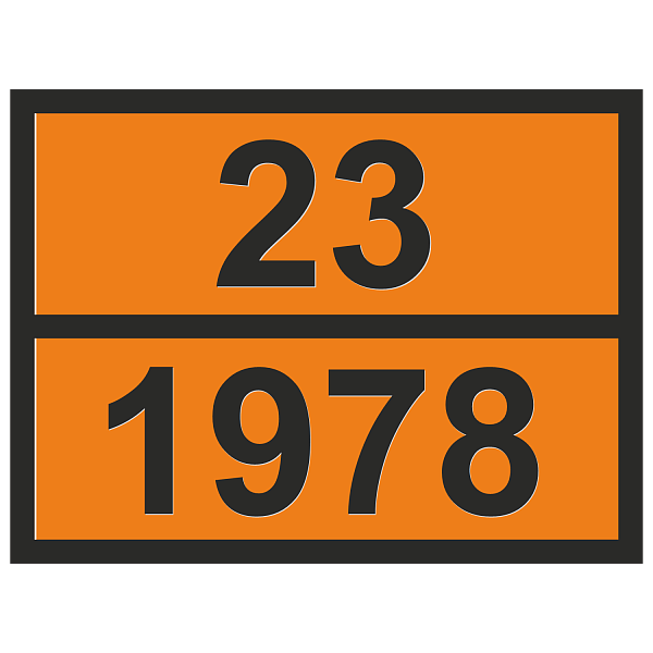 Табличка опасный груз 23-1978 Пропан в Дорожной инфраструктуре