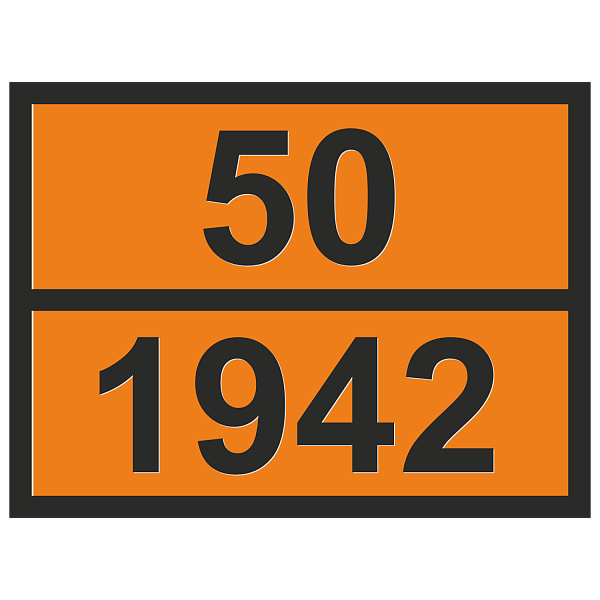 Табличка опасный груз 50-1942 Селитра в Дорожной инфраструктуре
