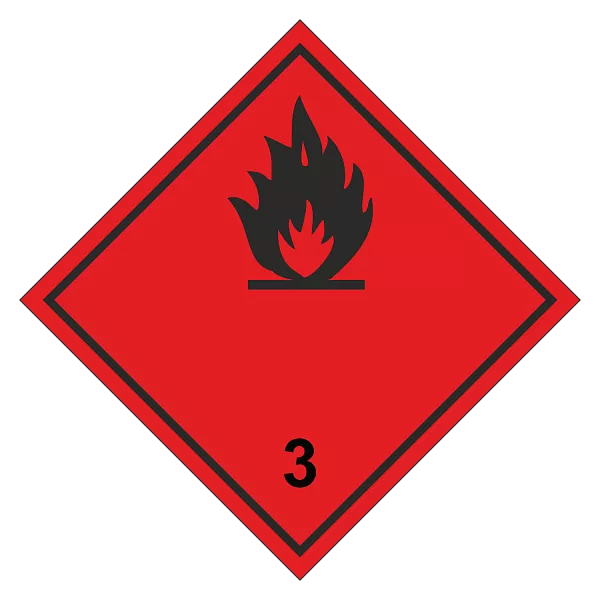 Знак опасности. Класс 3.1, 3.2, 3.3. Лекговоспламеняющаяся жидкость в Дорожной инфраструктуре