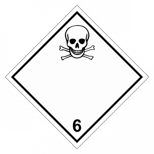 Знак опасности. Класс 6.1. Токсичные вещества в Дорожной инфраструктуре