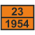 Табличка опасный груз 23-1954 Газ сжатый легковоспламеняющийся, н.у.к. в Дорожной инфраструктуре