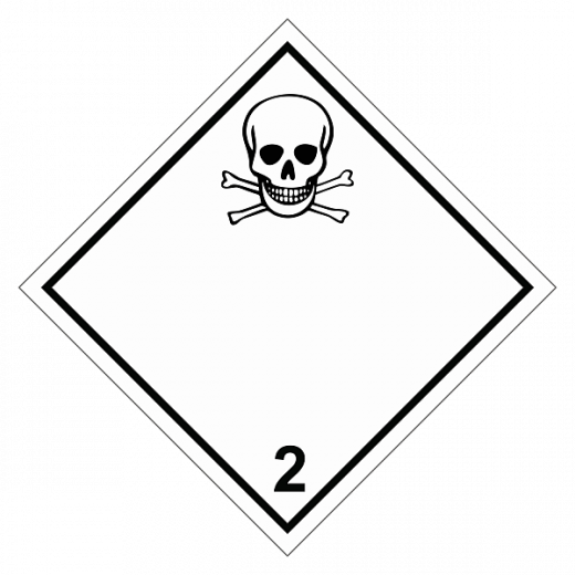Знак опасности. Класс 2.2. Токсичные газы в Дорожной инфраструктуре