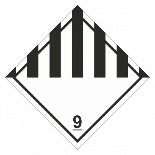 Знак опасности. Класс 9.1. Прочие опасные вещества в Дорожной инфраструктуре